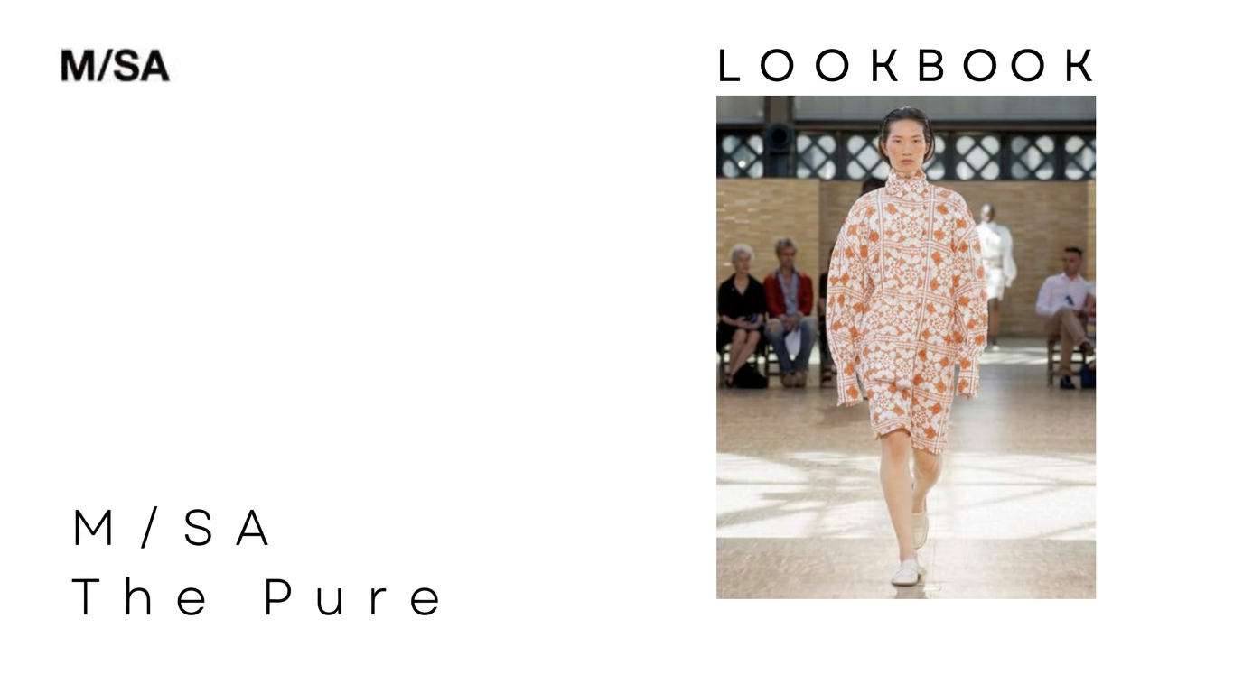 Sakina M'Sa The Pure runway look: structured collection presentation for buyers